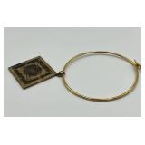 1969 Inaugural Ball Commemorative Bracelet with Square Medal