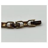 Swarovski Gold Tone Bracelet with Black Crystals