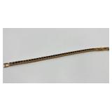 Swarovski Gold Tone Bracelet with Black Crystals