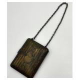 Antique Standard Mail Order Co. Compact Purse with Chain and Mirror