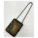 Antique Standard Mail Order Co. Compact Purse with Chain and Mirror