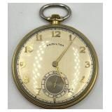 Hamilton Gold-Tone Pocket Watch