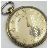 Hamilton Gold-Tone Pocket Watch