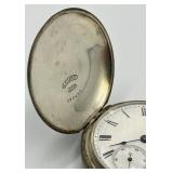 A.W. Co. Waltham Leader Coin Silver Pocket Watch