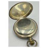 A.W. Co. Waltham Leader Coin Silver Pocket Watch