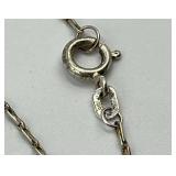 925 Norwegian Solje Necklace with Gold Drop Accents