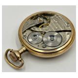 Waltham Gold Tone Pocket Watch