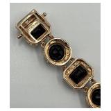 Sterling Silver Black Onyx Tennis Bracelet