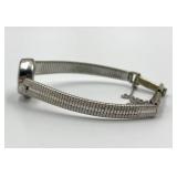 Ladies Bucherer Silver-Tone Watch Bracelet