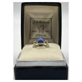 J.B. Hudson 14k Blue Star Sapphire Cabochon Ring