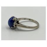 J.B. Hudson 14k Blue Star Sapphire Cabochon Ring
