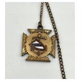 AOUW Pendant Watch Fob and Chain