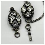 Vintage Kramer Crystal Link Bracelet 7.25 Inch Needs Repair