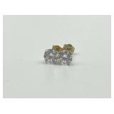 Pair of 14k Diamond Stud Earrings