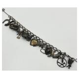 Vintage Western Charm Bracelet with Assorted Charms