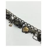 Vintage Western Charm Bracelet with Assorted Charms