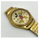 Lorus Quartz Mickey Mouse Wristwatch Gold-Tone