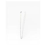 Sterling Silver Chain Necklace 34-Inch Long - 925 Hallmark - Unisex Jewelry