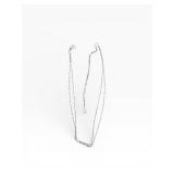 Sterling Silver Chain Necklace 34-Inch Long - 925 Hallmark - Unisex Jewelry