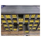 Set of 2 Vintage Metal Parts Drawer Cabinets with 40 Drawers Each