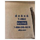 Bundle of Uline 6x6x6 Inch Corrugated Shipping Boxes