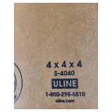 Bundle of 4x4x4 and 7x7x7 Uline Corrugated Shipping Boxes
