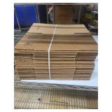 Bundle of 4x4x4 and 7x7x7 Uline Corrugated Shipping Boxes