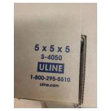 Assorted ULINE Corrugated Cardboard Boxes in 4 Sizes