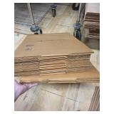 Assorted ULINE Corrugated Cardboard Boxes in 4 Sizes