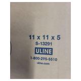 Bundle of Uline 11x11x5 Cardboard Shipping Boxes