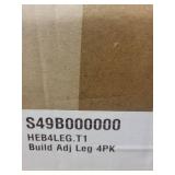 Pack of 4 Adjustable Table Legs HEB4LEG.T1