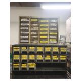 Metal Drawer Storage Cabinets with Assorted Hardware Bins