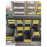 Metal Drawer Storage Cabinets with Assorted Hardware Bins