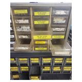 Metal Drawer Storage Cabinets with Assorted Hardware Bins