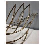 Vintage Brass Swan Shaped Magazine Rack
