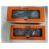 Lot of 3 Model Train Cars: 2 Lionel Westinghouse Boxcars in Box, 1 Spectrum On30 Christmas Boxcar