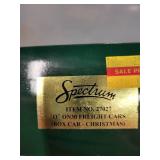 Lot of 3 Model Train Cars: 2 Lionel Westinghouse Boxcars in Box, 1 Spectrum On30 Christmas Boxcar