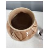 Rookwood Pottery Brown Lotus Vase 7 Inch