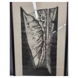 Framed James Guitet Signed Lithograph 6/60 (1964) with Conservation Glass