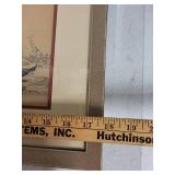 Pair of Framed Japanese Ukiyo-e Prints by Harunobu Suzuki and Seiko Miyagawa