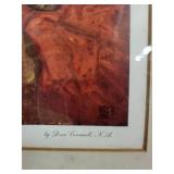 Framed Dean Cornwell Print Beaumont and St. Martin