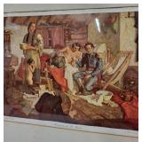 Framed Dean Cornwell Print Beaumont and St. Martin