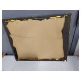 Framed Abstract Mixed Media Artwork with Colorful Three-Dimensional Elements