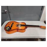 Bret Michaels Signed Poison Acoustic Guitar with Letter of Authenticity