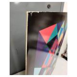 Vasarely Exhibition Poster Sidney Janis January 1966 Mounted