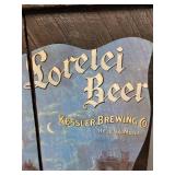 Lorelei Beer Kessler Brewing Co. Helena Mont. Vintage Wooden Sign