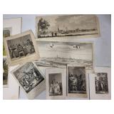 Collection of Antique Prints and Photographs Assorted Subjects