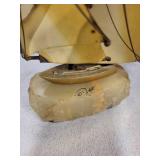 Pair of DeMott Brass Sailboat Sculptures on Stone Base