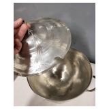 Antique Arts and Crafts WMF Silver Plated Covered Sugar Bowl with Handles