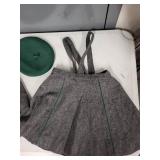 Wiener Werkstatte Girls Wool Outfit with Jacket, Skirt, and Hat, Size 60